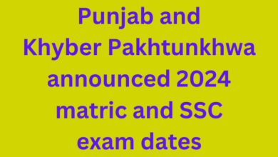 Punjab and Khyber Pakhtunkhwa announced 2024 matric and SSC exam dates 1