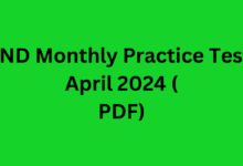 LND Monthly Practice Test April 2024 PDF